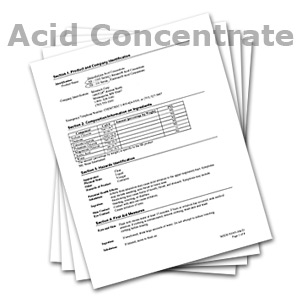 Acid Concentrate MSDS